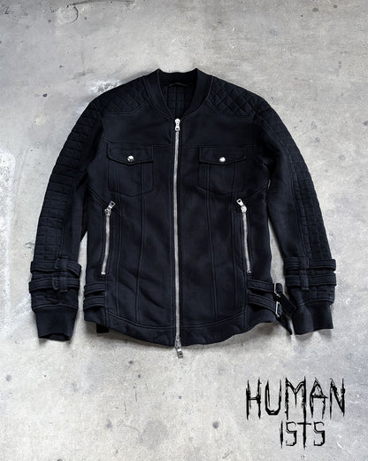S/S14 BELTED CUFF BIKER QUILTED BOMBER