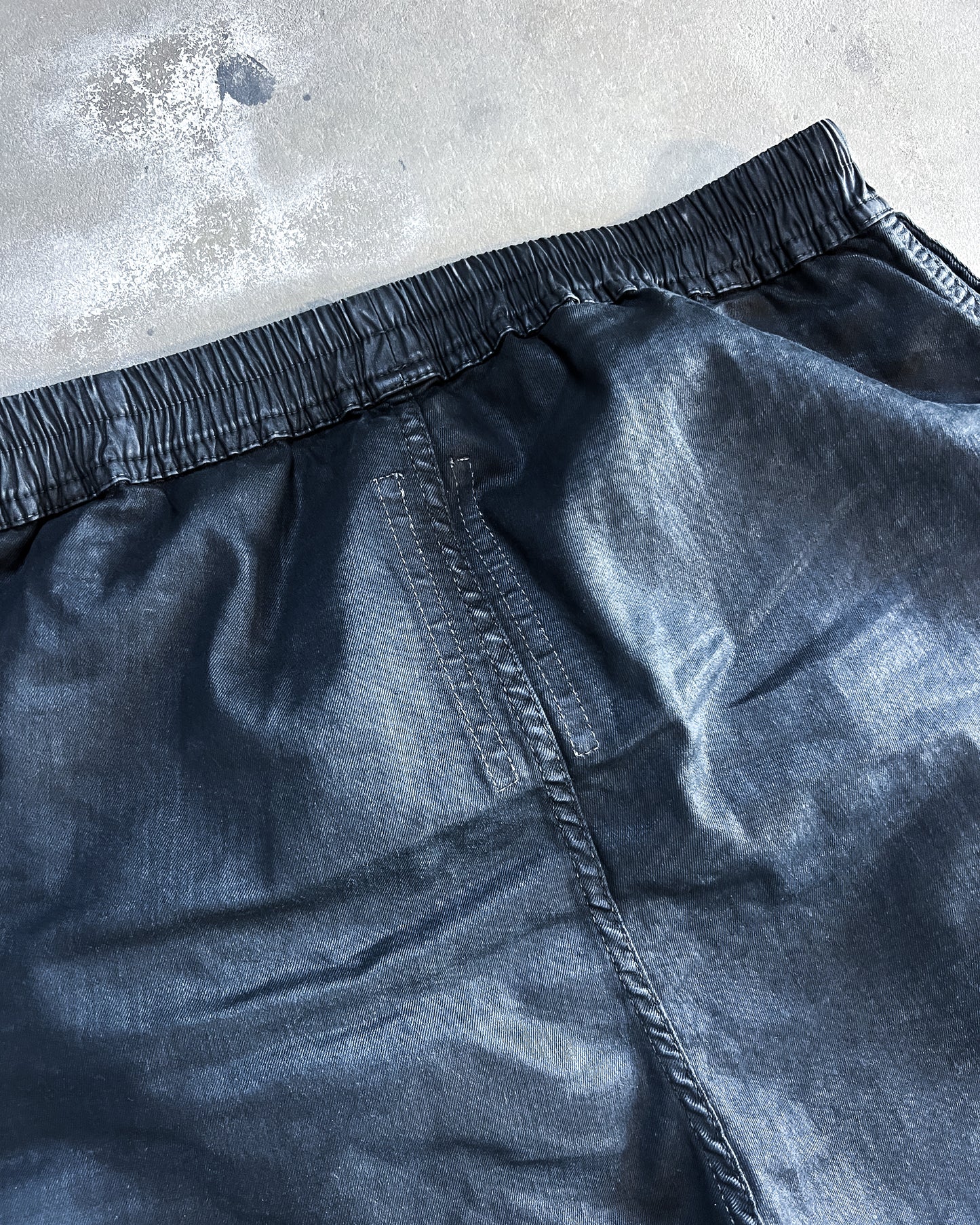 S/S19 “BABEL” BLACK WAX SHORTS