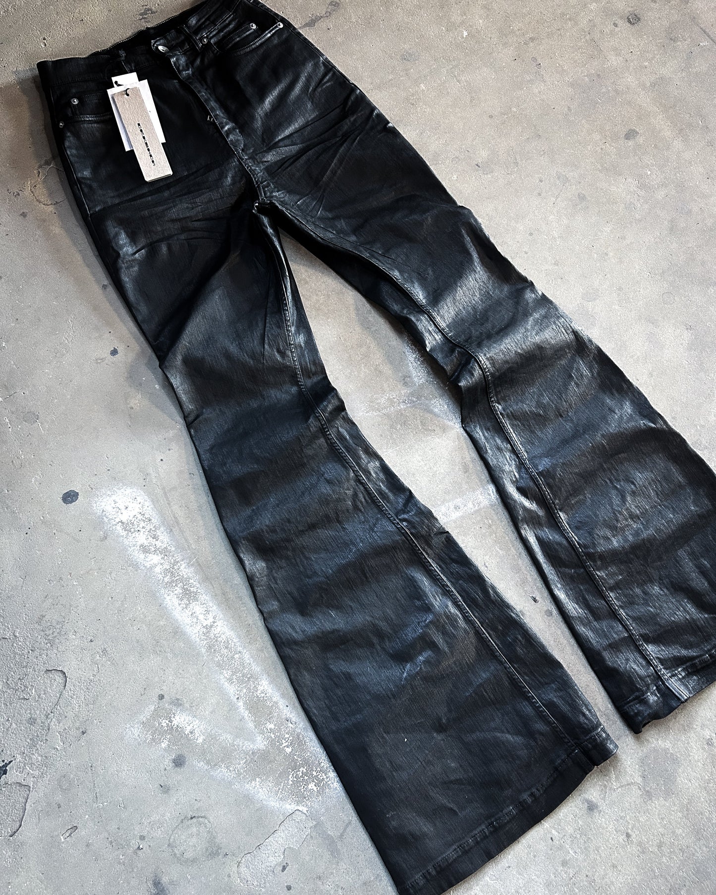 F/W25 “CONCORDIANS” WAXED BOLAN BOOTCUT