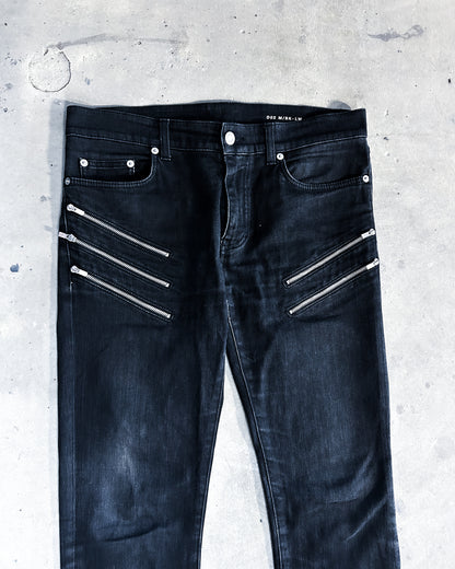 A/W15 HEDI SLIMANE FIVE ZIP DENIM