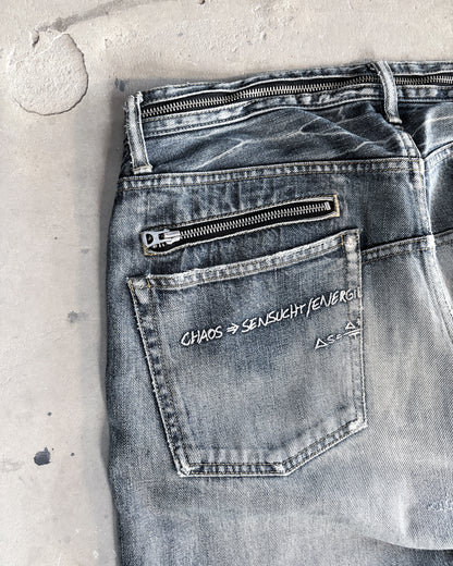 S/S07 CHAOS ZIPPER DENIM