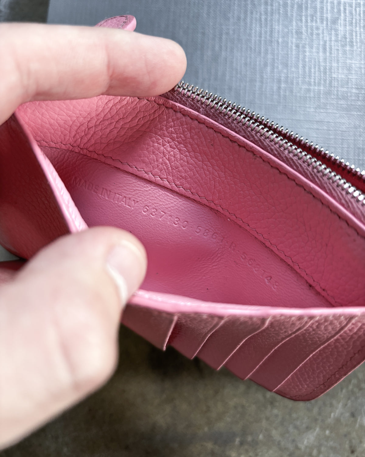 PINK ‘CASH’ CARD HOLDER