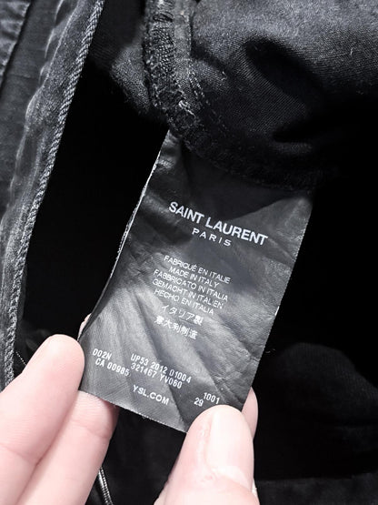 A/W12 WAXED SLIM DENIM