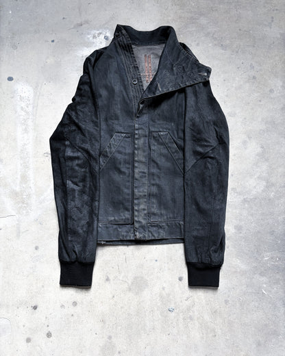 S/S13 “ISLAND” DRK SHDW LEATHER SLEEVE SLAVE JACKET
