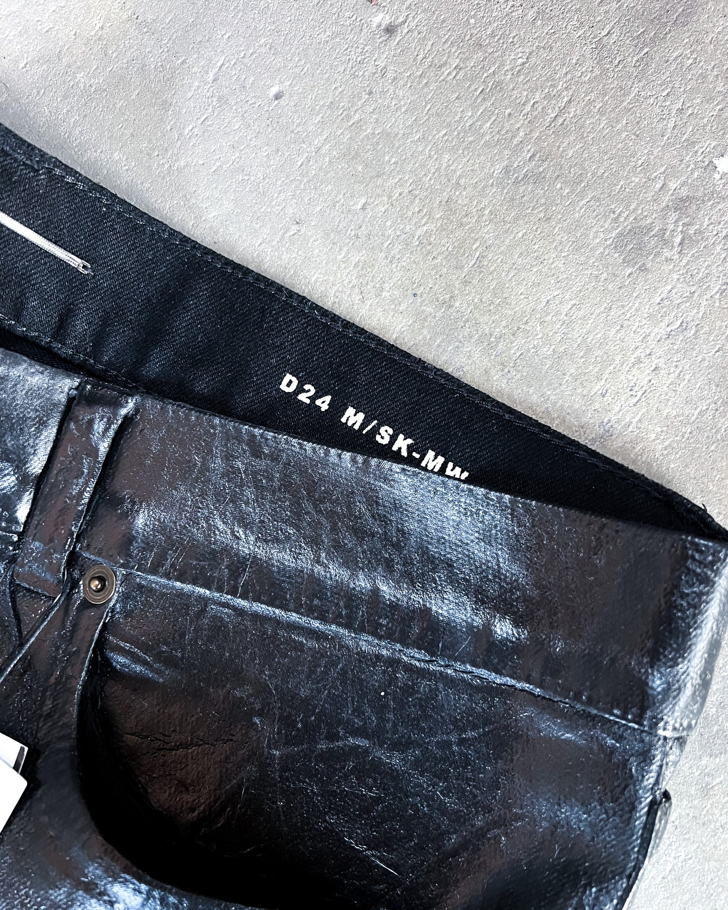 OIL COATED D24 DENIM BY ANTHONY VACCARELLO