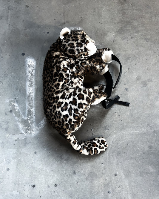 F/W17 LEOPARD PLUSH BACKPACK