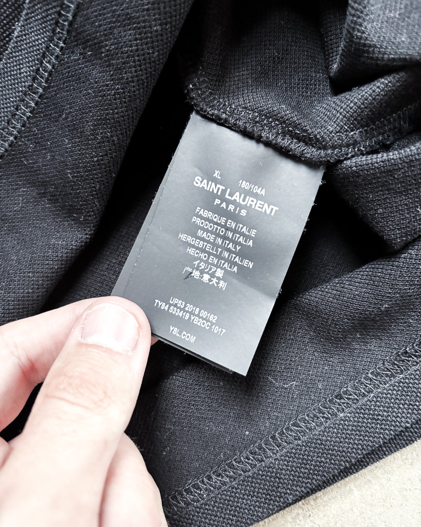 SILVER PLAYING CARD BLACK POLO