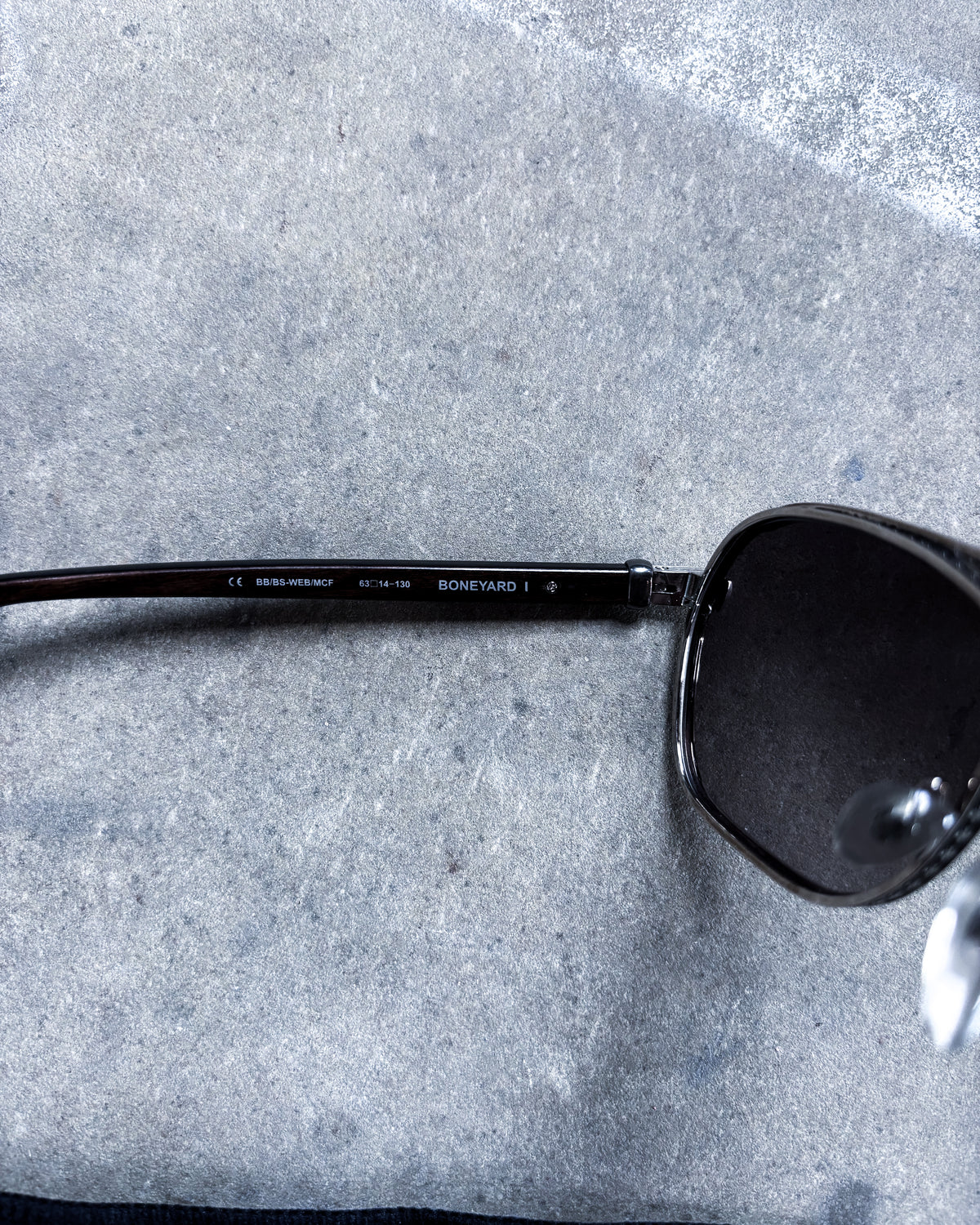 SILVER ‘BONEYARD I’ SUNGLASSES