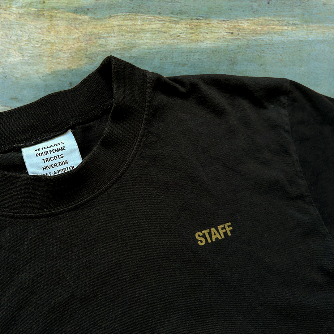 AW18 WASHED STAFF T-SHIRT