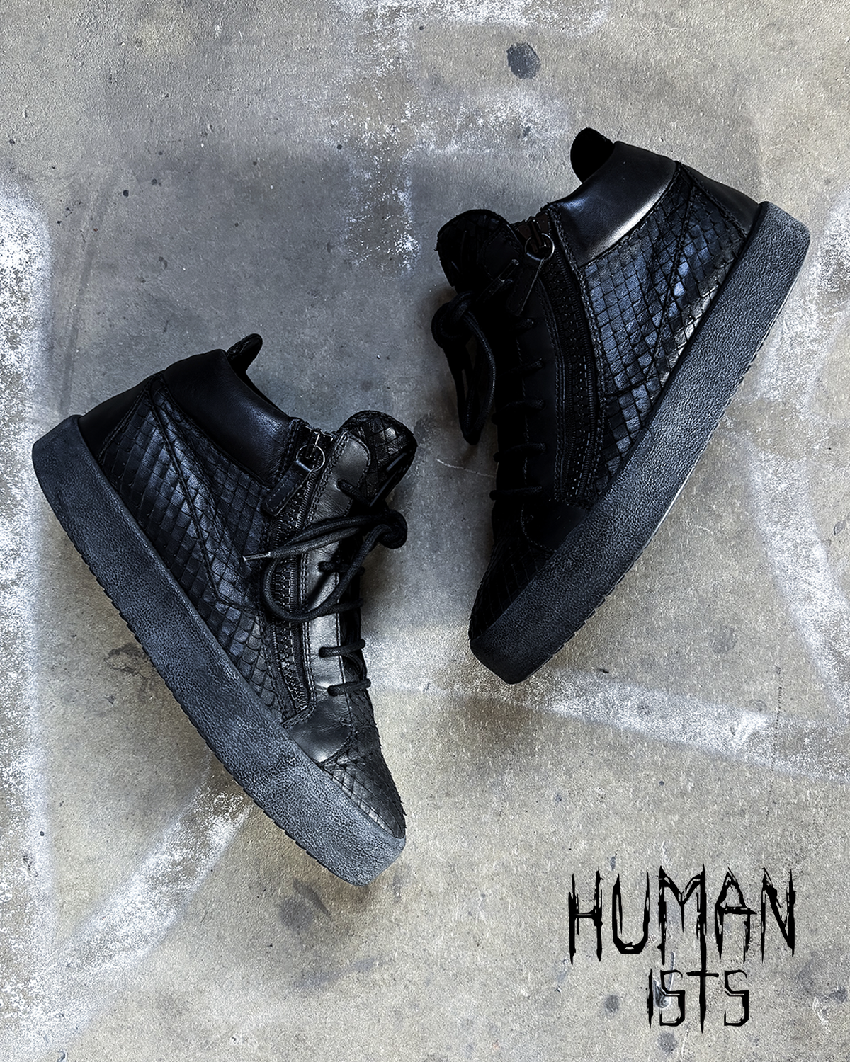 BLACK PYTHON KRISS MID TOP