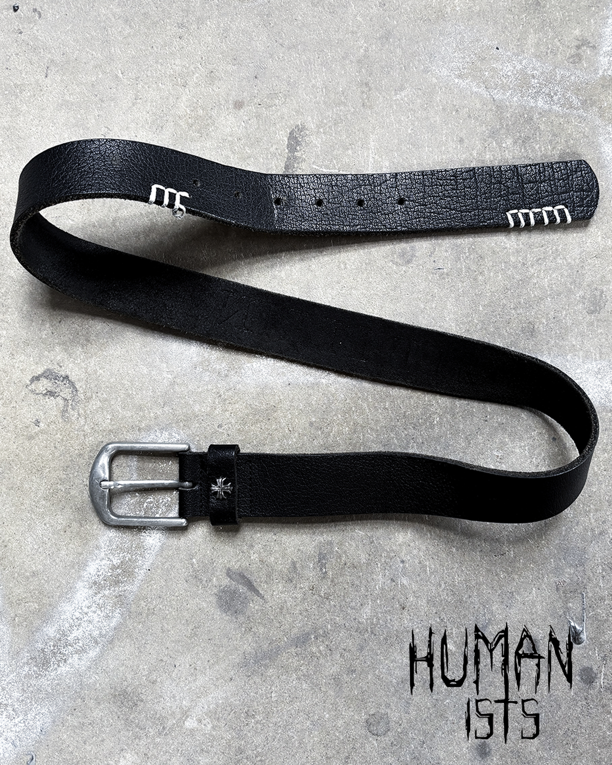 METAL CROSS EMBELLISHED BELT