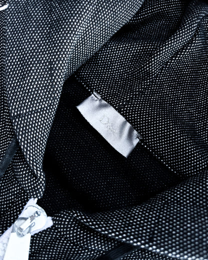 A/W10 HYBRID NET ZIP HOODIE