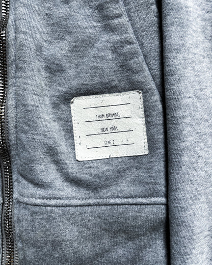GREY 4-BAR ZIP UP