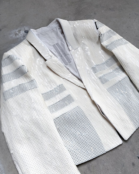 S/S20 CREAM SEQUIN BOMBER