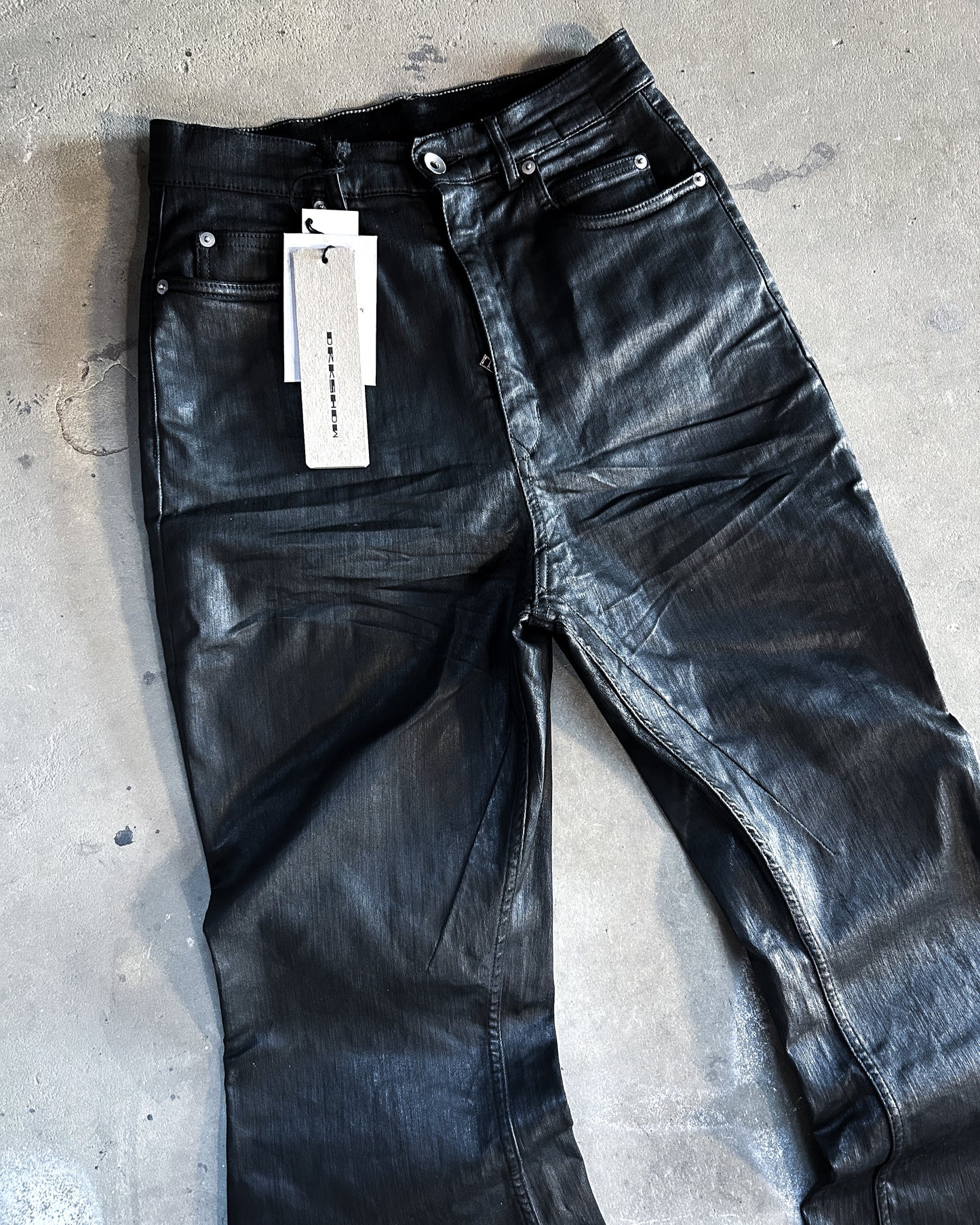 F/W25 “CONCORDIANS” WAXED BOLAN BOOTCUT