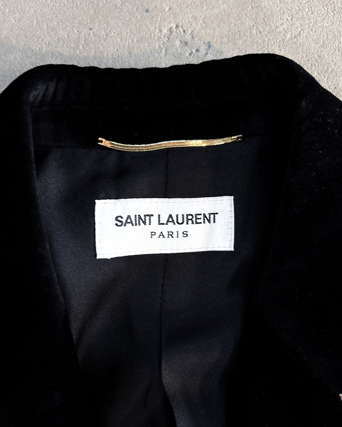 F/W19 GOLD TRIM VELVET BLAZER