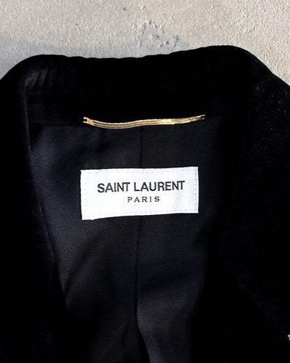 F/W19 GOLD TRIM VELVET BLAZER