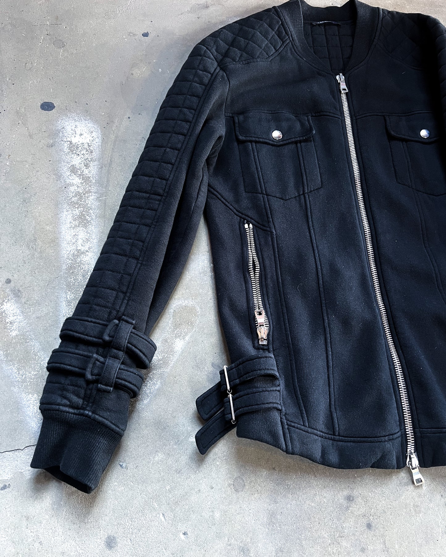 S/S14 BELTED CUFF BIKER JACKET