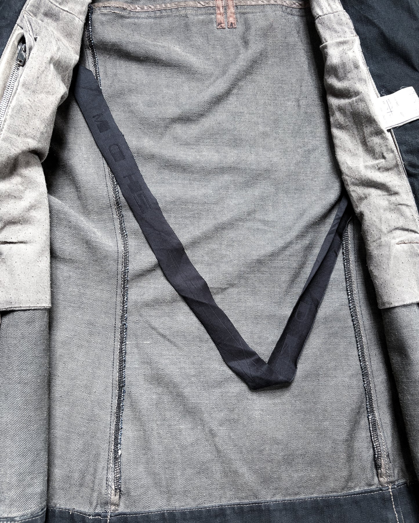 S/S13 “ISLAND” DRK SHDW LEATHER SLEEVE SLAVE JACKET