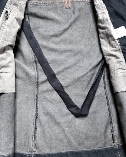 S/S13 “ISLAND” DRK SHDW LEATHER SLEEVE SLAVE JACKET