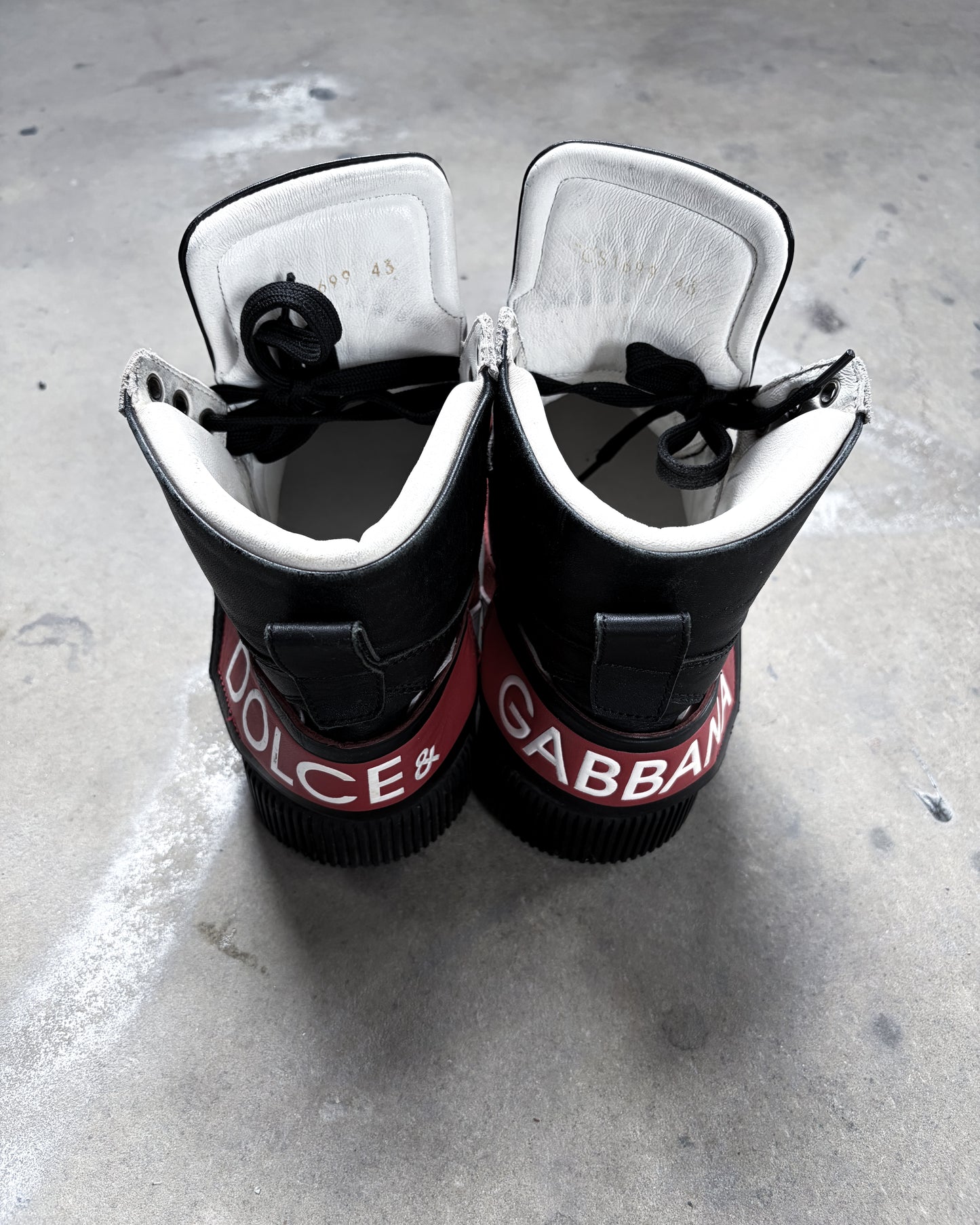 BLACK/RED MIAMI HIGH TOPS