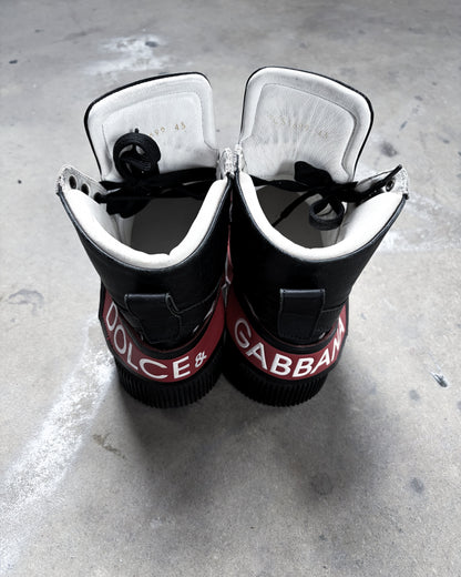 BLACK/RED MIAMI HIGH TOPS