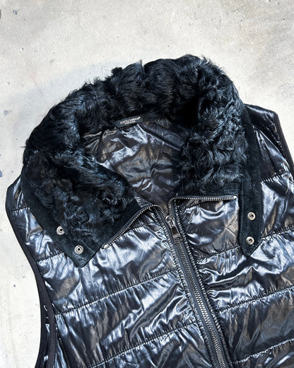 A/W06 SHEARLING COLLAR GILET