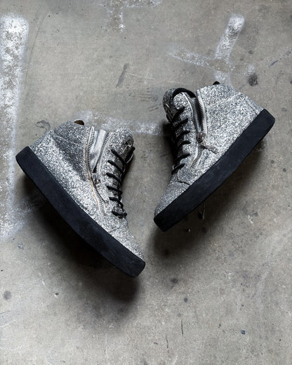 SILVER GLITTER KRISS HIGH TOP