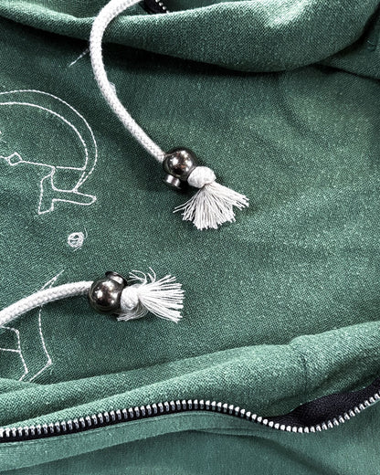 LGB Green Boxer Zip Up Hoodie