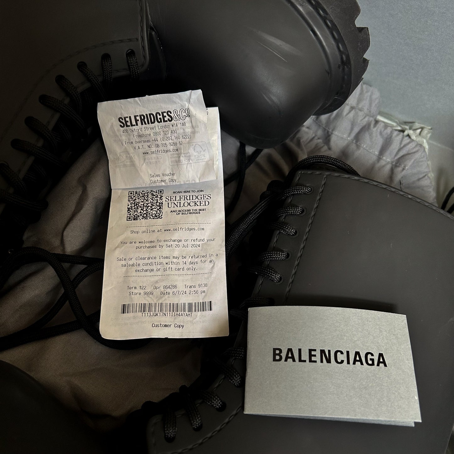 BALENCIAGA LACE UP STEROID BOOTS