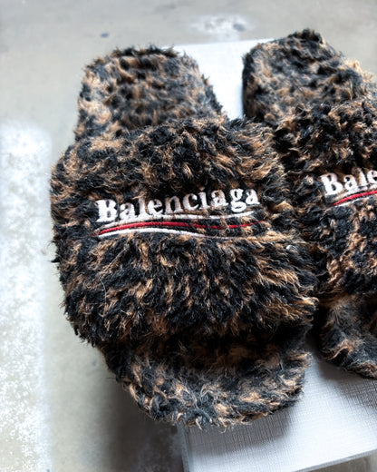 LEOPARD POLITICAL CAMPAIGN FURRY SLIDERS