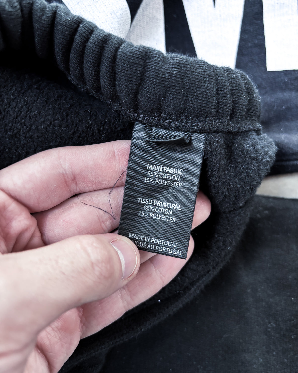 F/W19 VETEMENTS SPELL-OUT SWEATPANTS