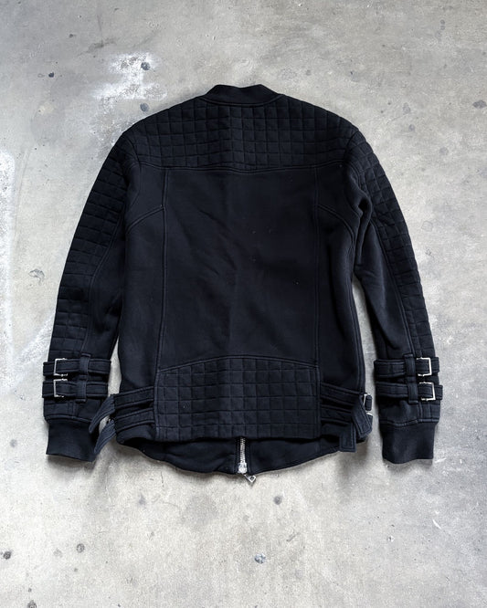 S/S14 BELTED CUFF BIKER QUILTED BOMBER