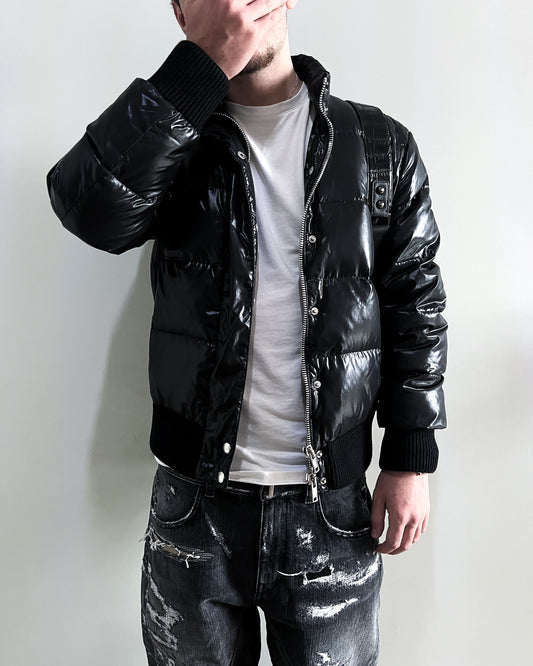 A/W15 WAXED BLACK PUFFER