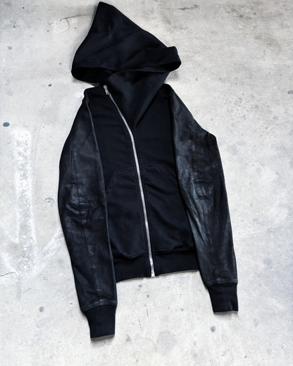 F/W16 LAMBSKIN SLEEVE MOUNTAIN HOODIE