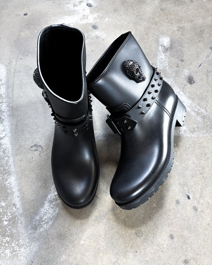 RHINESTONE SKULL STREETLIFE BOOTS