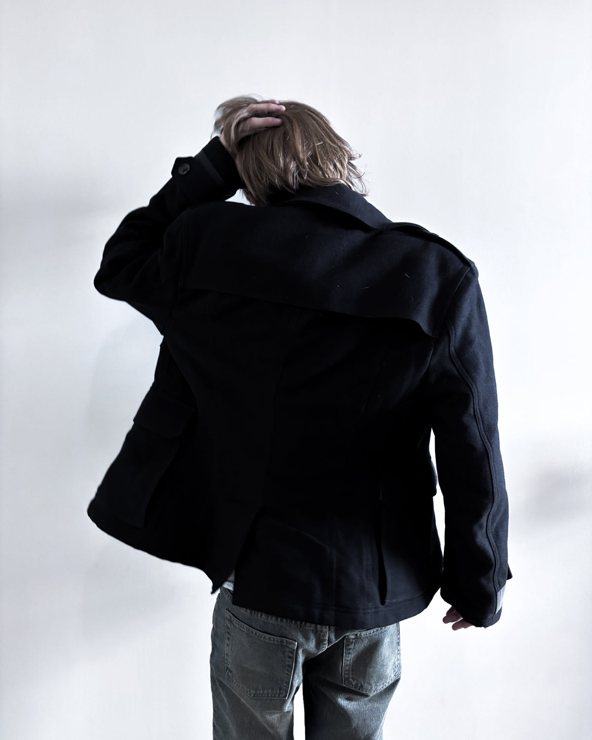 F/W04 WOOL PEACOAT OFFICER JACKET