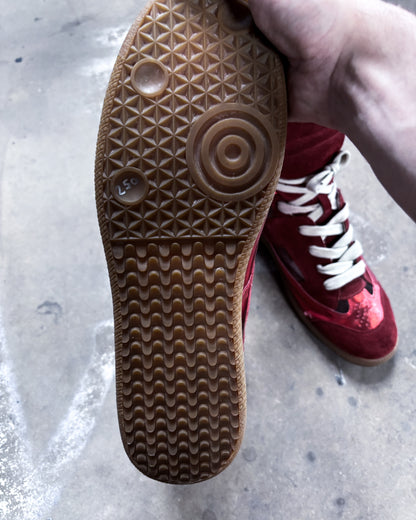 S/S15 METALLIC CUTOUT HIGH TOPS