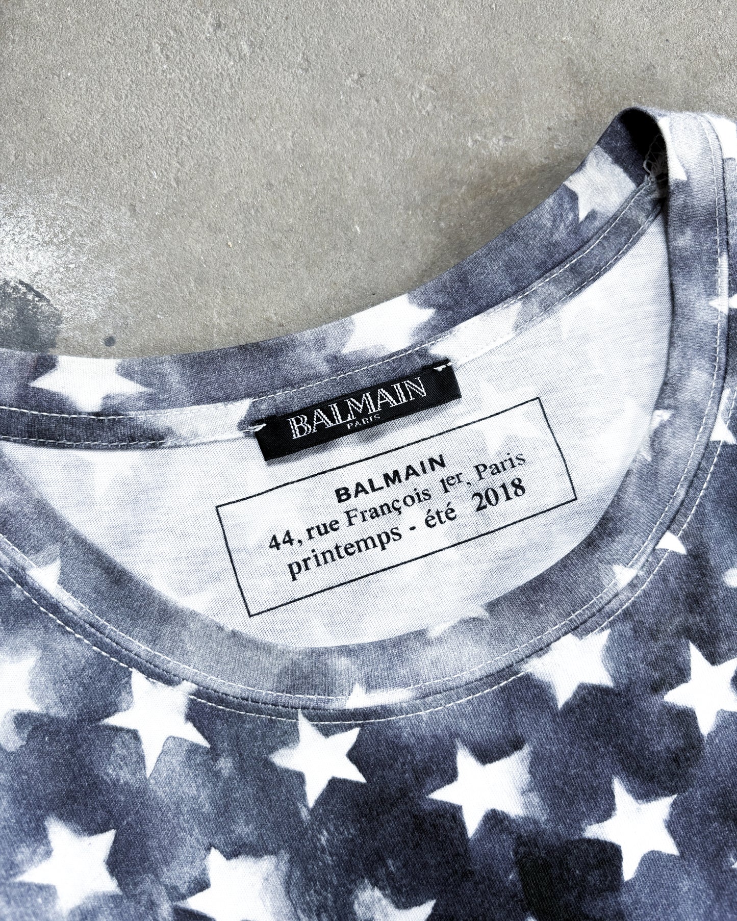 S/S18 DISTRESSED AMERICAN FLAG T-SHIRT