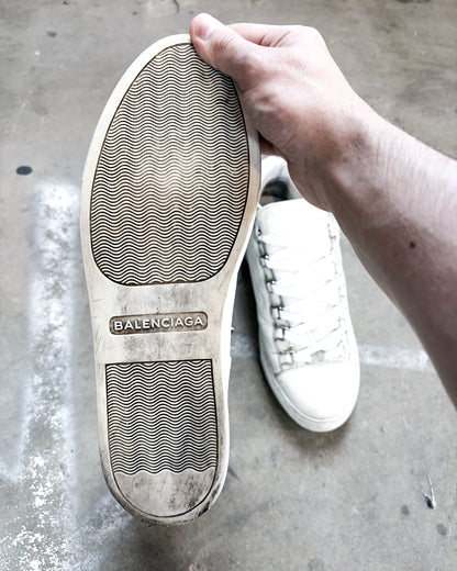 WHITE LEATHER ARENA HIGH TOPS