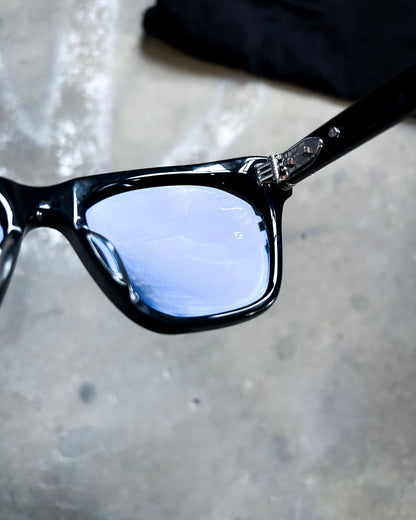 BLACK CLITTERATI WAYFARER SUNGLASSES