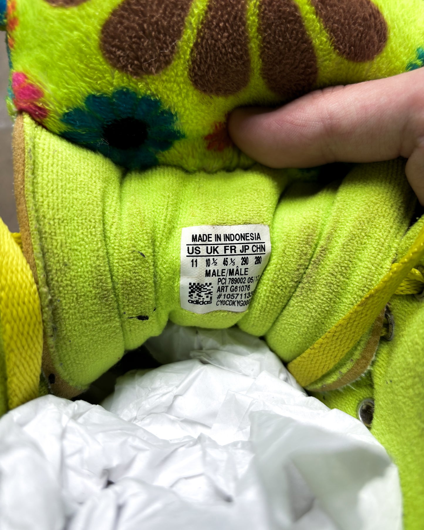 F/W12 JS BEAR ‘FLOWER POWER’ HIGH TOPS