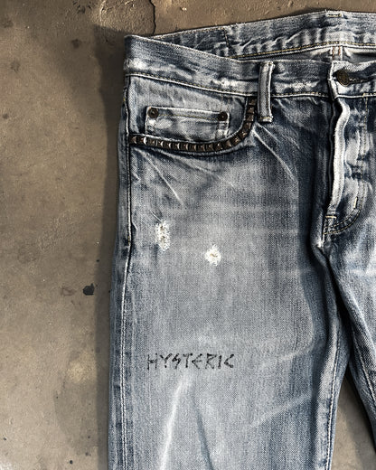 THRASHED HYSTERIC GLAMOUR DENIM