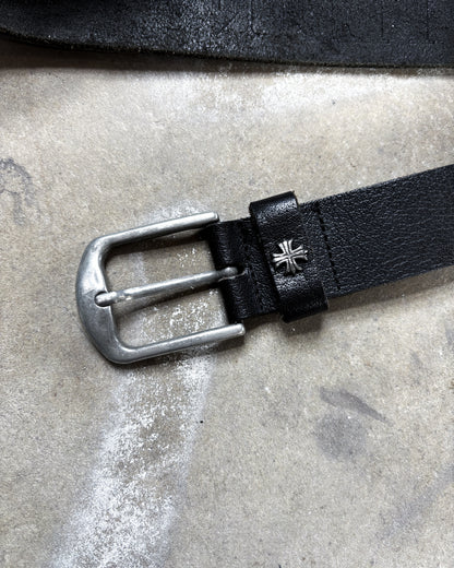 METAL CROSS EMBELLISHED BELT