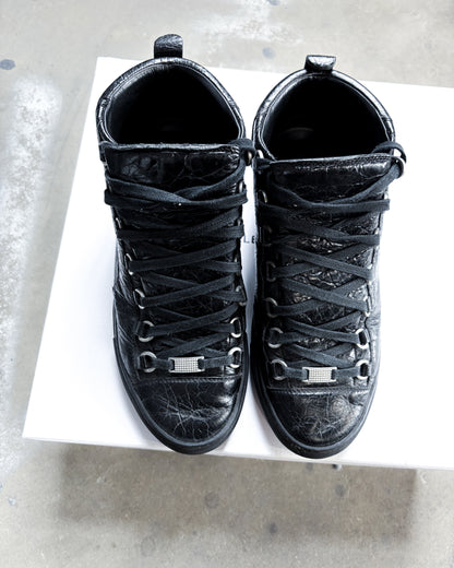 BLACK CALFSKIN ARENA HIGH