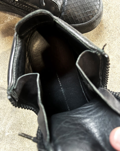 BLACK PYTHON ‘KRISS’ SNEAKERS