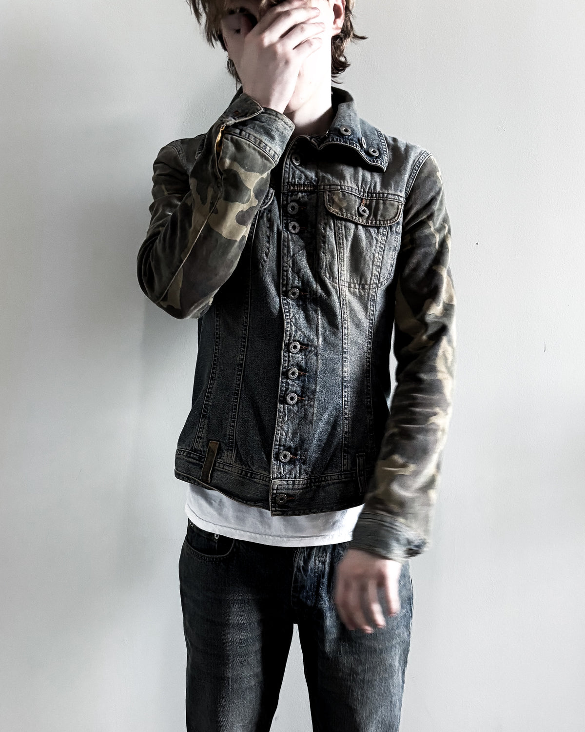 A/W03 HYBRID CAMO DENIM JACKEY
