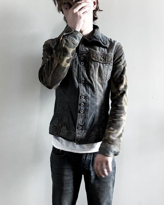 A/W03 HYBRID CAMO DENIM JACKET