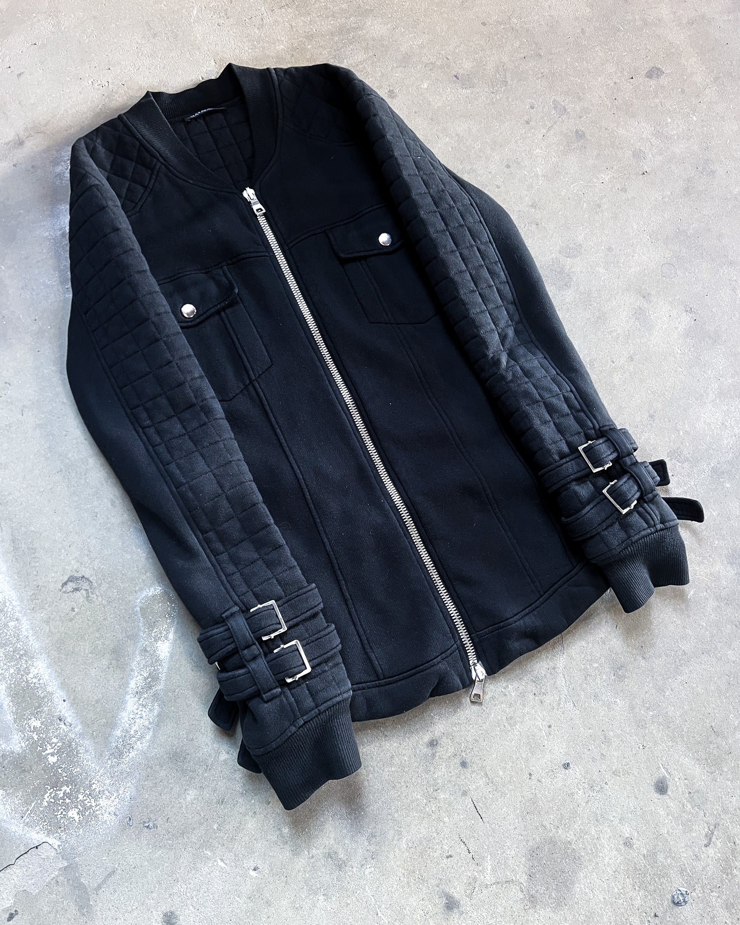 S/S14 BELTED CUFF BIKER JACKET