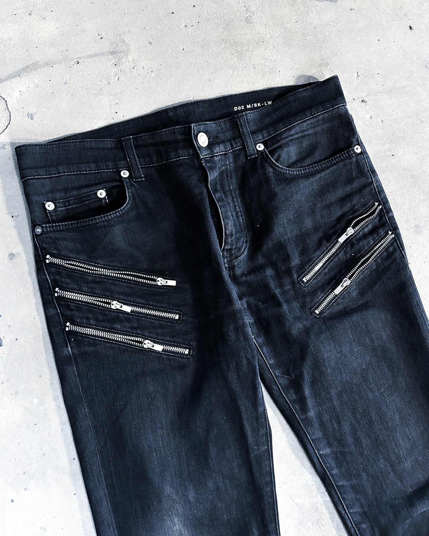 A/W15 HEDI SLIMANE FIVE ZIP DENIM